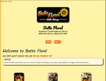 Tablet Screenshot of buttefloral.com
